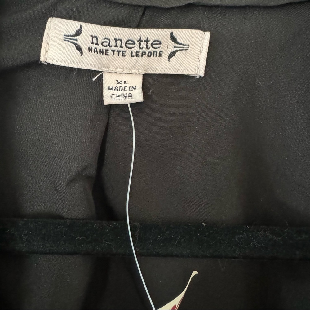 Nanette Lenore Tweed Black & Gold Open Blazer NWT - Picture 5 of 8